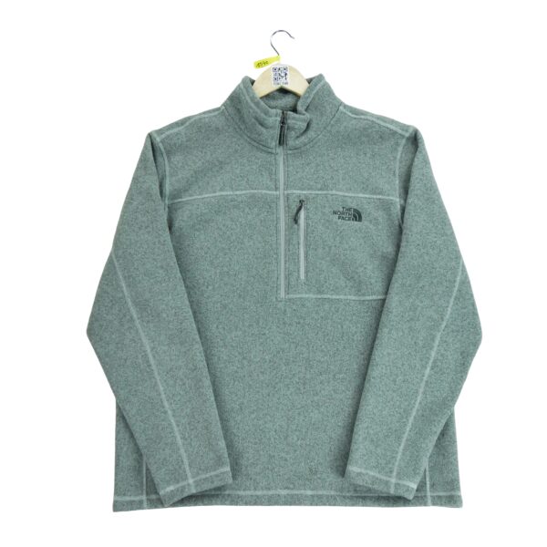 Pull polaires homme manches longues gris The North Face Col Montant