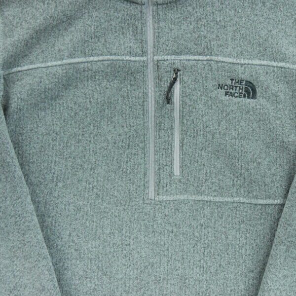 Pull polaires homme manches longues gris The North Face Col Montant