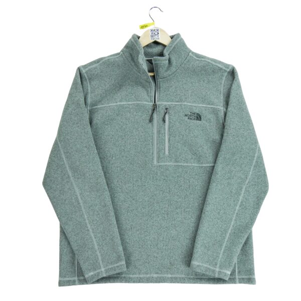 Pull polaires homme manches longues gris The North Face Col Montant
