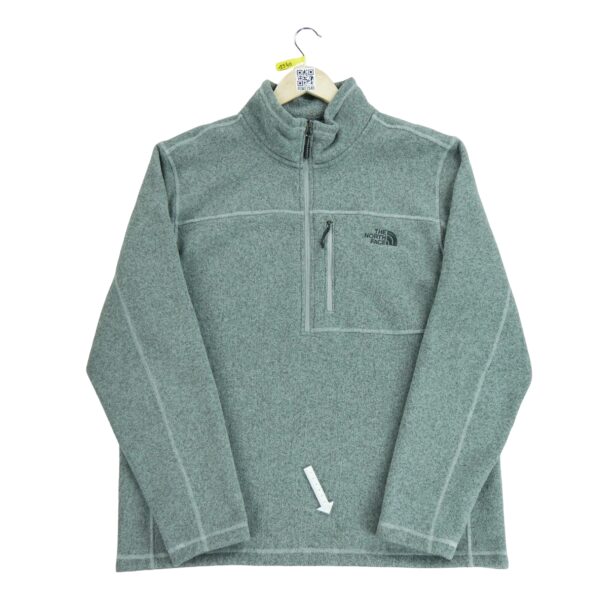 Pull polaires homme manches longues gris The North Face Col Montant