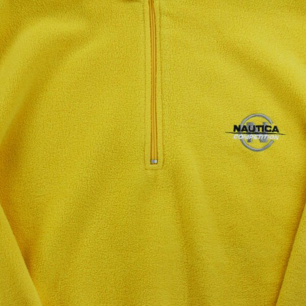 Pull polaires homme manches longues jaune Nautica Col Montant QWE3590