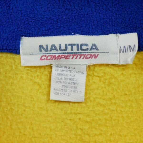 Pull polaires homme manches longues jaune Nautica Col Montant QWE3590