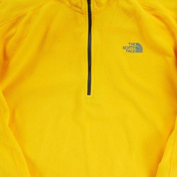 Pull polaires homme manches longues jaune The North Face Col Montant