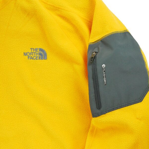 Pull polaires homme manches longues jaune The North Face Col Montant