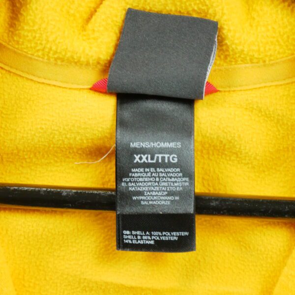 Pull polaires homme manches longues jaune The North Face Col Montant