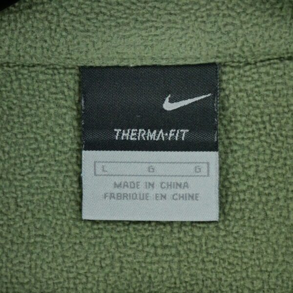 Pull polaires homme manches longues kaki Nike Col Montant