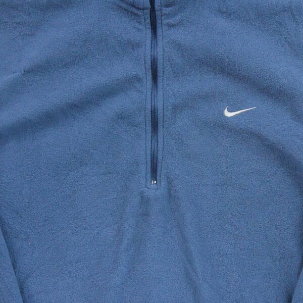 Pull polaires homme manches longues marine Nike Col Montant