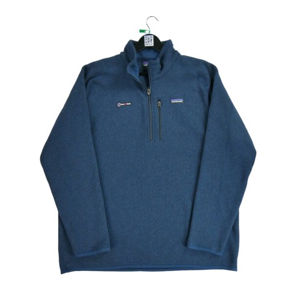 Pull polaires homme manches longues marine Patagonia Col Montant