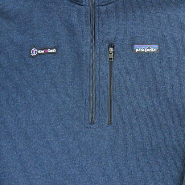 Pull polaires homme manches longues marine Patagonia Col Montant