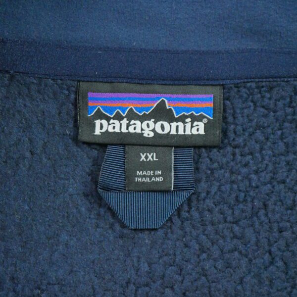 Pull polaires homme manches longues marine Patagonia Col Montant