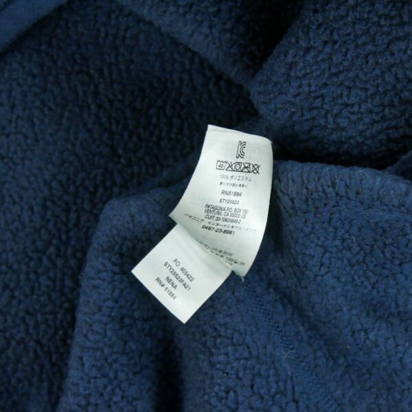 Pull polaires homme manches longues marine Patagonia Col Montant
