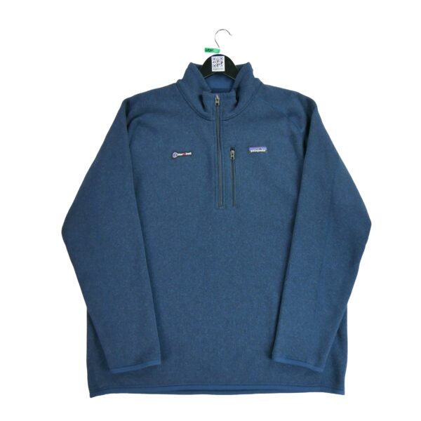 Pull polaires homme manches longues marine Patagonia Col Montant