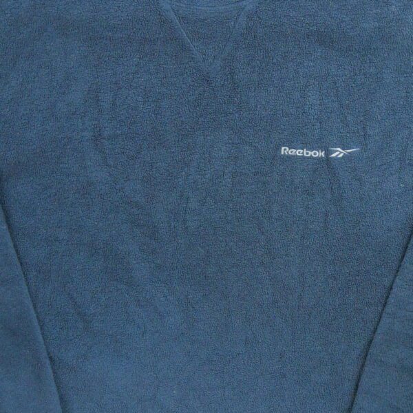 Pull polaires homme manches longues marine Reebok Col Rond