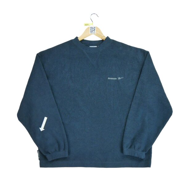 Pull polaires homme manches longues marine Reebok Col Rond