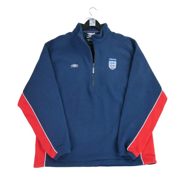 Pull polaires homme manches longues marine Umbro Col Montant