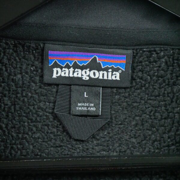 Pull polaires homme manches longues noir Patagonia Col Montant QWE3817