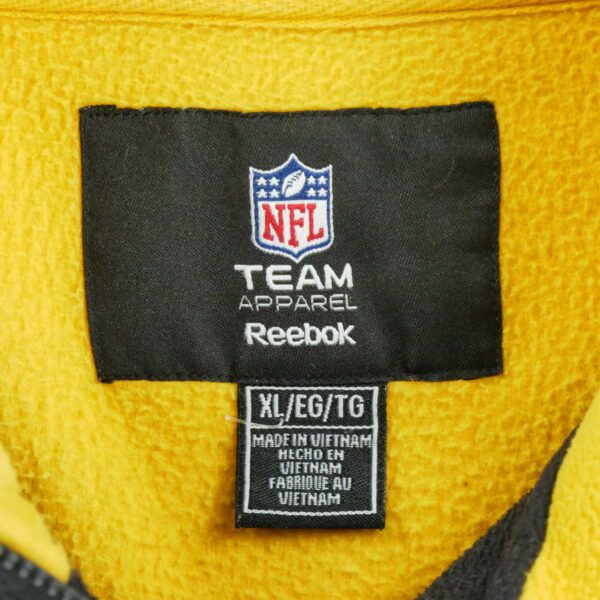 Pull polaires homme manches longues noir Reebok Col Montant Equipe Pittsburgh Steelers QWE0077