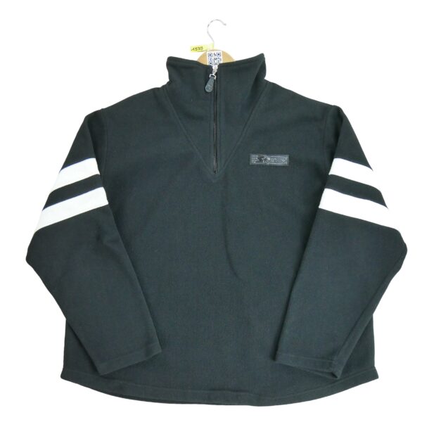 Pull polaires homme manches longues noir Starter Col Montant QWE1399