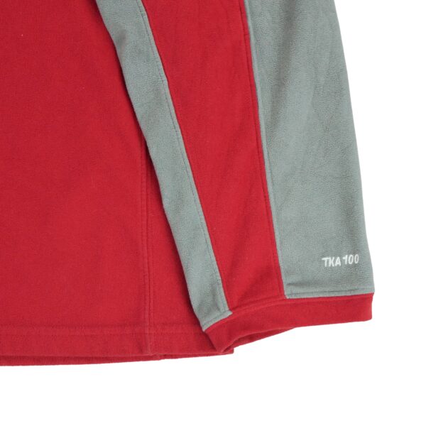Pull polaires homme manches longues rouge The North Face Col Montant