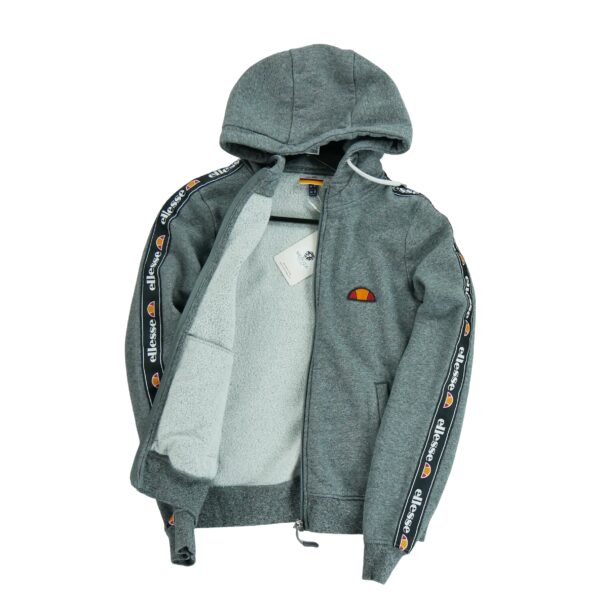 Sweat a capuche femme manches longues gris Ellesse Motif a motifs Col Rond