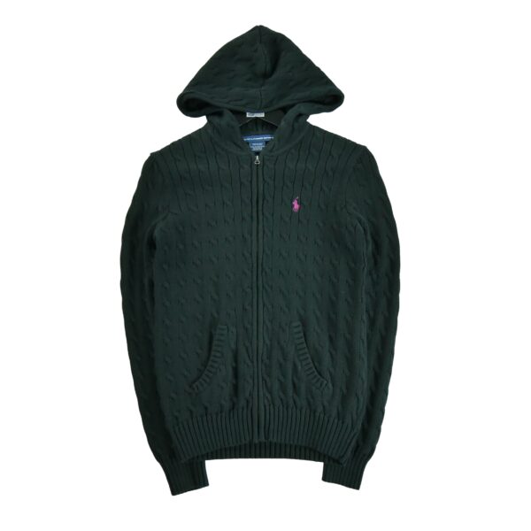 Sweat a capuche femme manches longues noir Polo Ralph Lauren Col Montant QWE3330