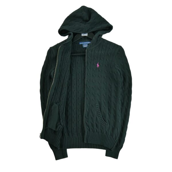 Sweat a capuche femme manches longues noir Polo Ralph Lauren Col Montant QWE3330