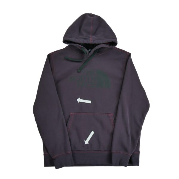 Sweat a capuche homme manches longues bordeaux The North Face Col Rond