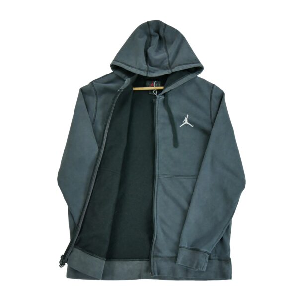 Sweat a capuche homme manches longues gris Jordan Col Rond