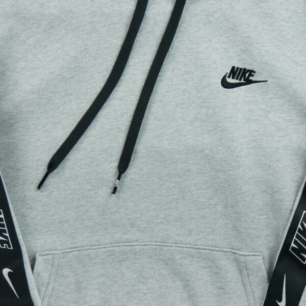Sweat a capuche homme manches longues gris Nike Col Rond