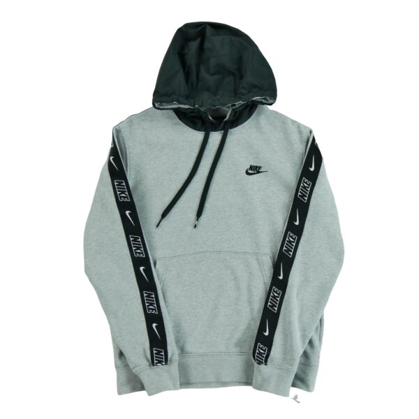 Sweat a capuche homme manches longues gris Nike Col Rond