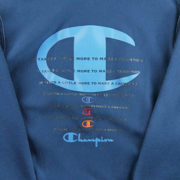 Sweat a capuche homme manches longues marine Champion Col Rond
