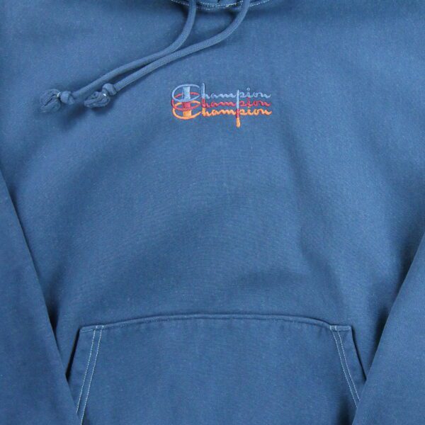 Sweat a capuche homme manches longues marine Champion Col Rond