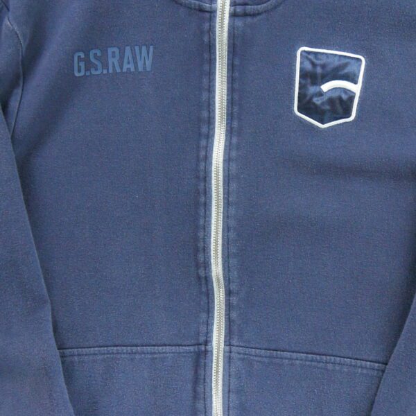 Sweat homme manches longues marine G Star Col Montant QWE0096