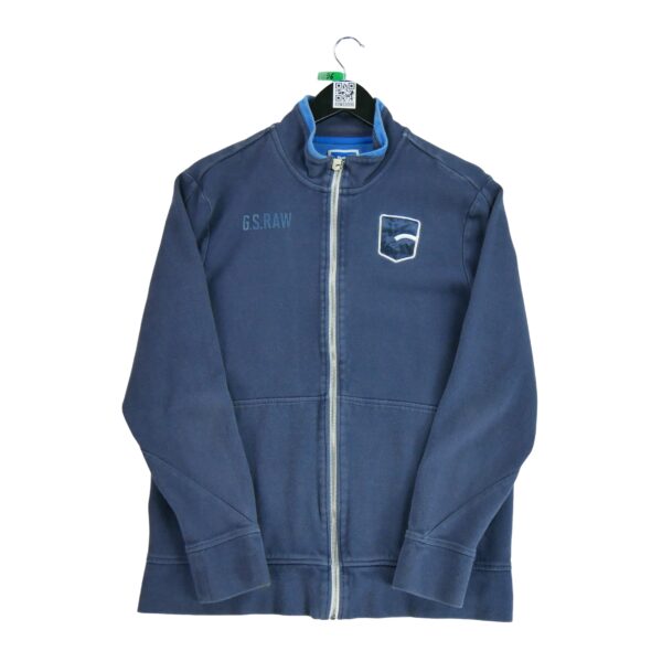 Sweat homme manches longues marine G Star Col Montant QWE0096