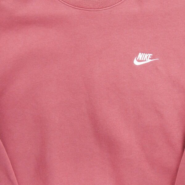 Sweat homme manches longues rouge Nike Col Rond