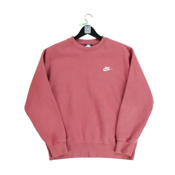 Sweat homme manches longues rouge Nike Col Rond