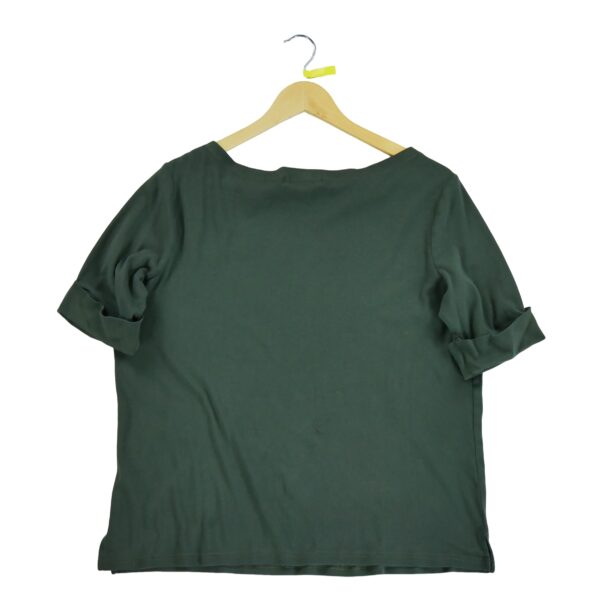 T shirt manches courtes femme kaki Polo Ralph Lauren Col Rond QWE1309