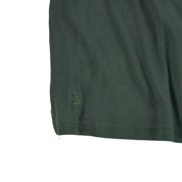 T shirt manches courtes femme kaki Polo Ralph Lauren Col Rond QWE1309