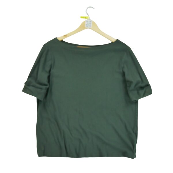T shirt manches courtes femme kaki Polo Ralph Lauren Col Rond QWE1309