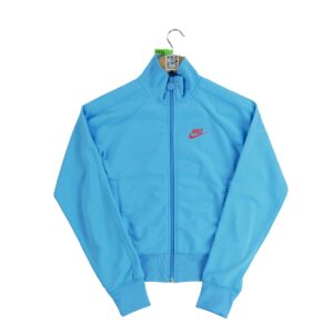 Veste de survetements femme manches longues bleu clair Nike Col Montant