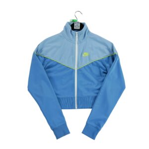 Veste de survetements femme manches longues bleu clair Nike Col Montant
