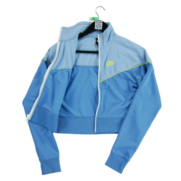 Veste de survetements femme manches longues bleu clair Nike Col Montant