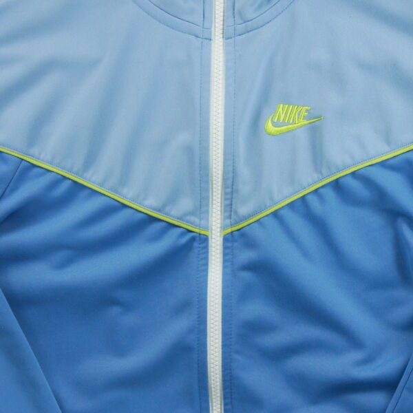 Veste de survetements femme manches longues bleu clair Nike Col Montant