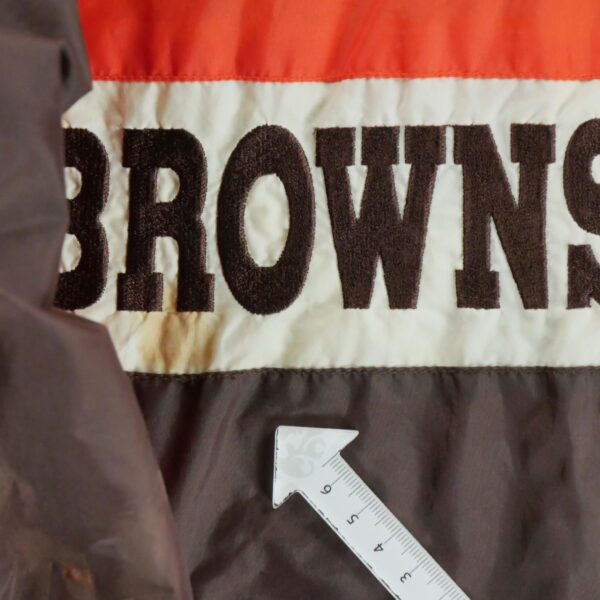 Veste legeres enfant manches longues marron NFL Col Montant Equipe Cleveland Browns