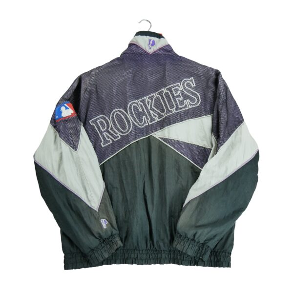 Veste legeres homme manches longues noir Pro Player Motif imprime Col Montant Equipe Rockies du Colorado