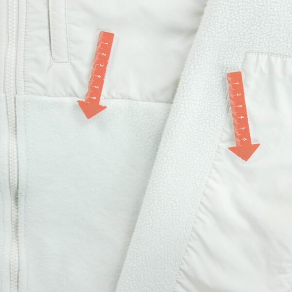 Veste polaires femme manches longues blanc The North Face Col Montant QWE2142