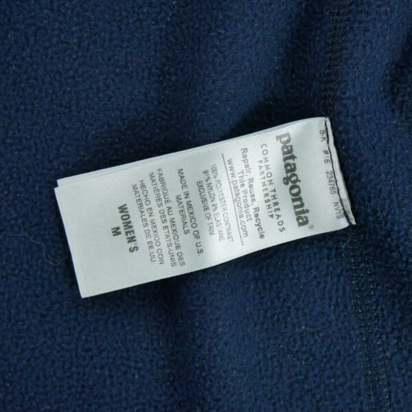 Veste polaires femme manches longues marine Patagonia Col Montant