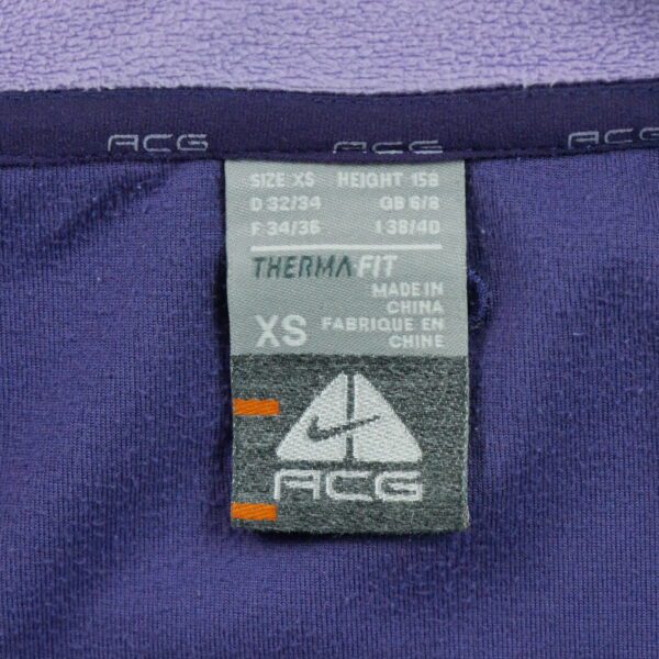 Veste polaires femme manches longues violet Nike Col Montant QWE0267