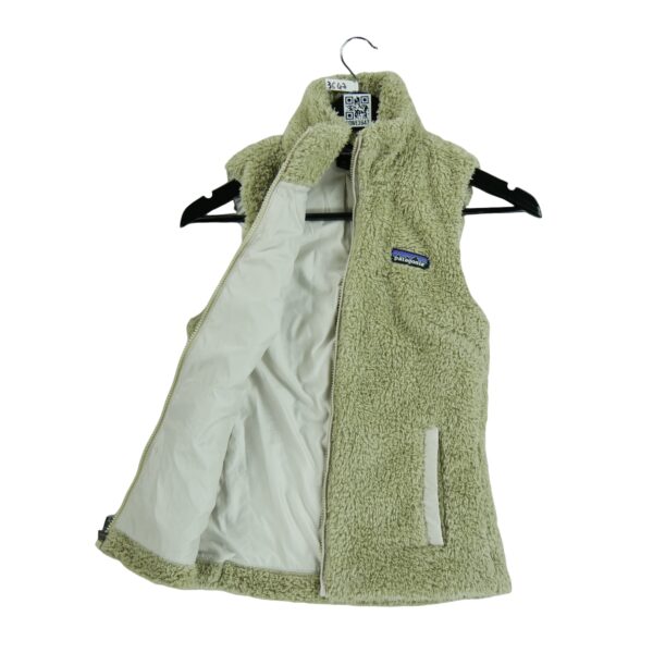 Veste polaires femme sans manches beige Patagonia Col Montant