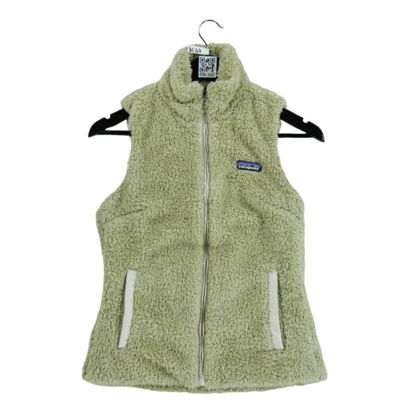 Veste polaires femme sans manches beige Patagonia Col Montant